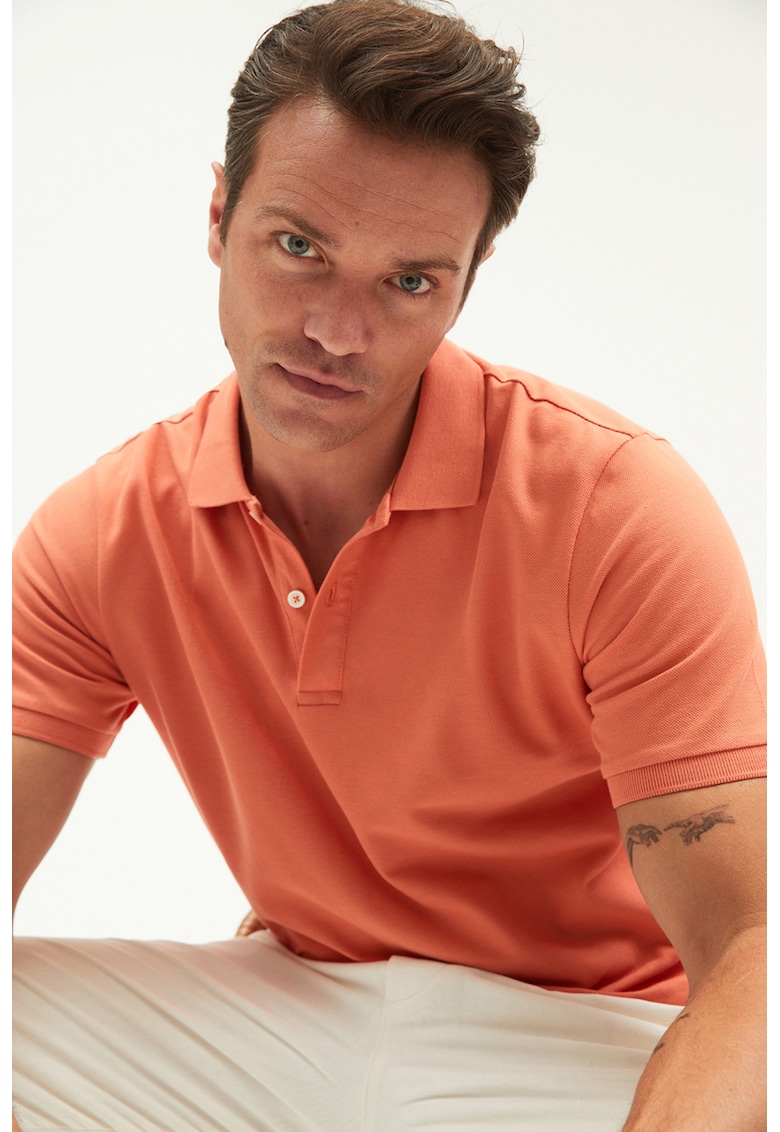 Tricou polo cu model uni