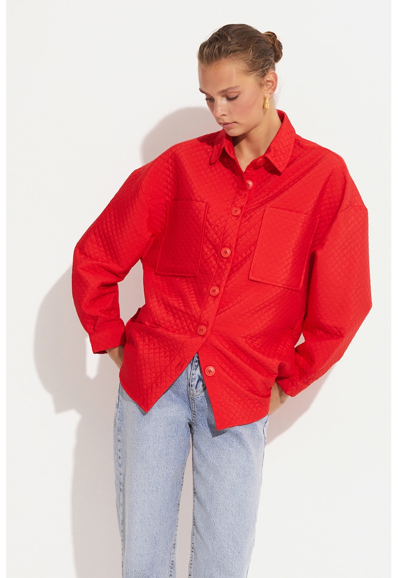 Jacheta-camasa cu aspect matlasat