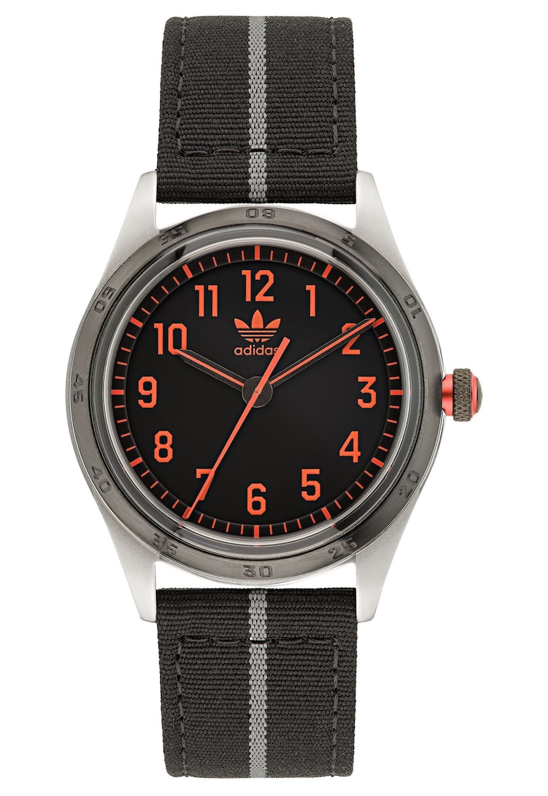 Ceas barbatesc - inox - 42 mm - curea sintetica - negru - rezistent la apa 5 ATM