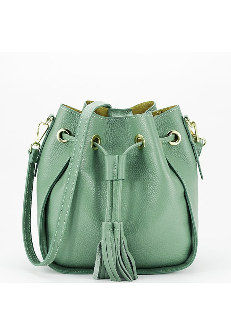 Geanta verde menta din piele naturala 1110 125 15628