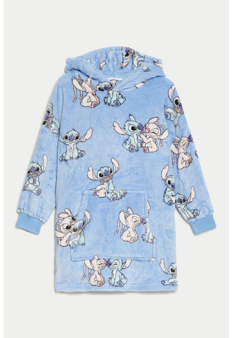 Camasa de noapte cu imprimeu - Albastru pastel