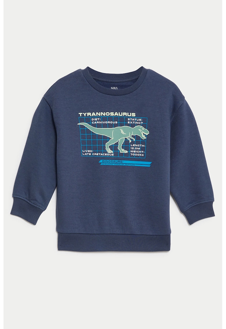 Bluza de trening cu imprimeu cu dinozauri