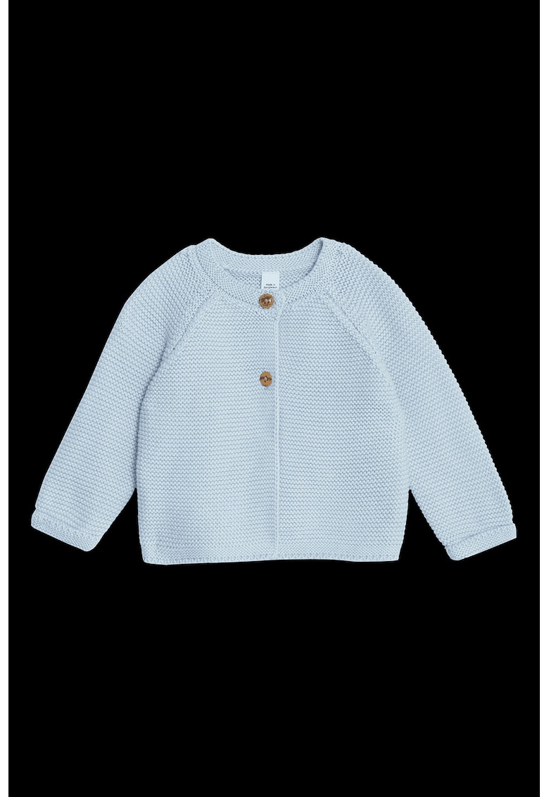 Cardigan de bumbac cu maneci raglan