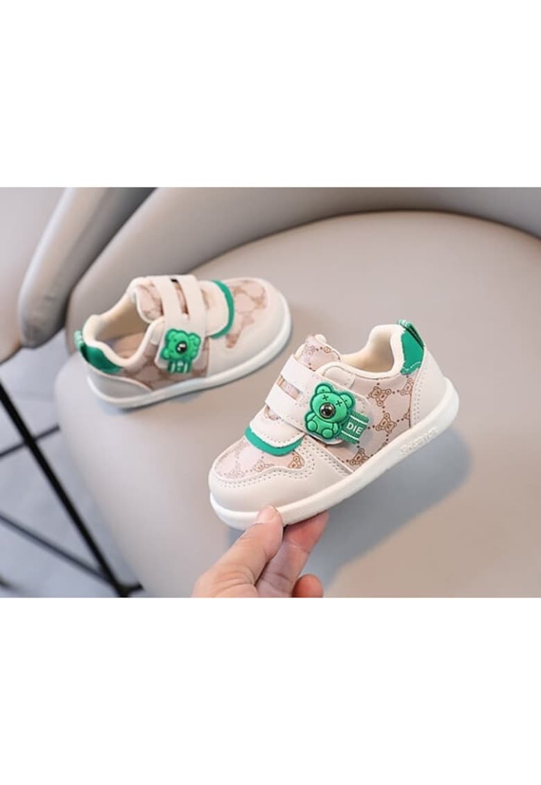 Pantofi Sport Model Teddy - Casual - Piele ecologica - Velcro