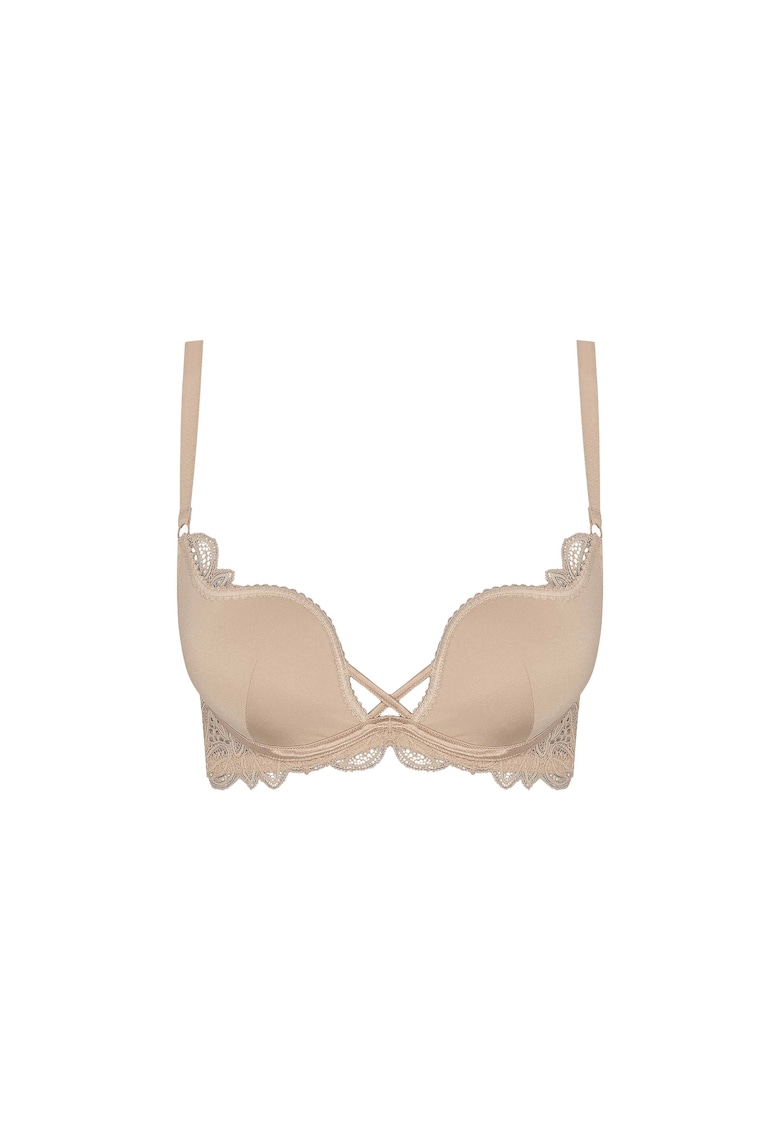 Sutien push-up Claudia - bumbac - bej