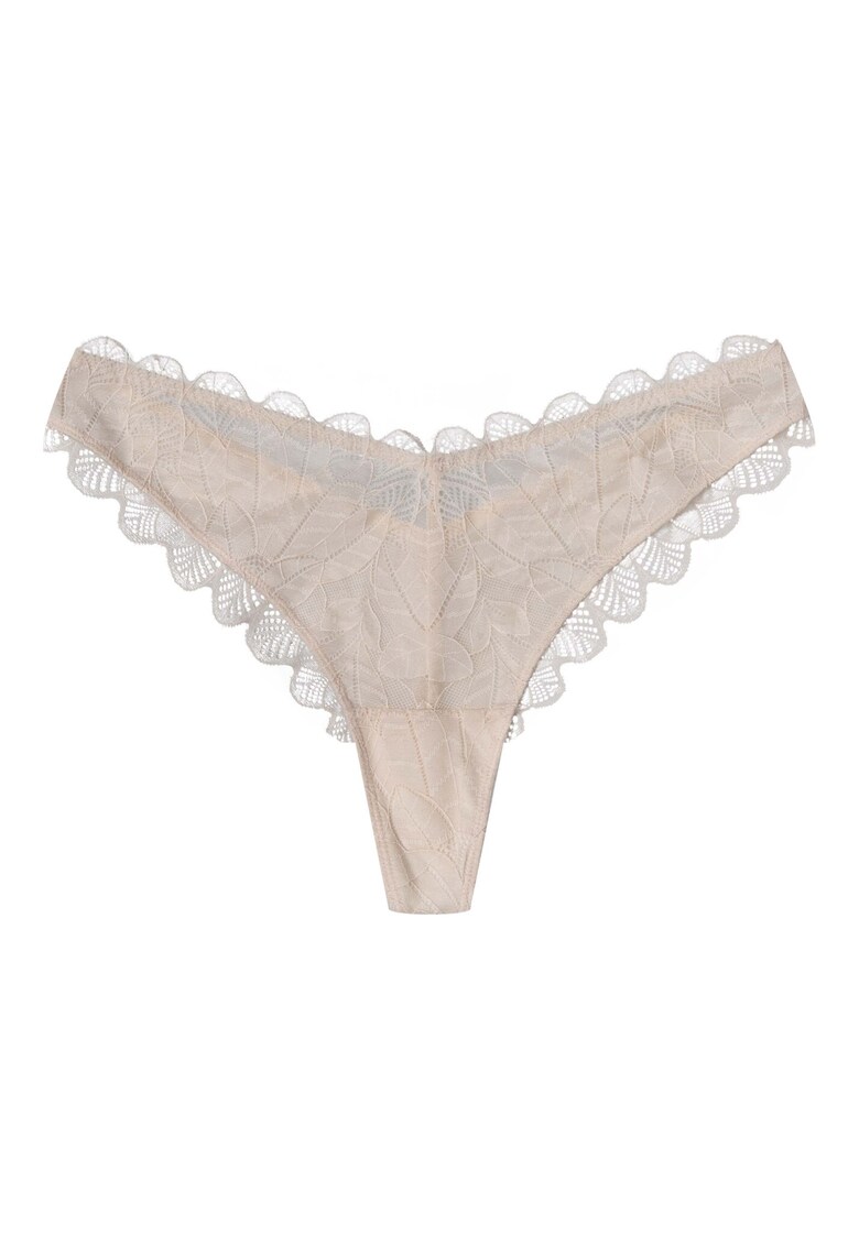 Chiloti tanga dama Oath -  Dantela - Bej