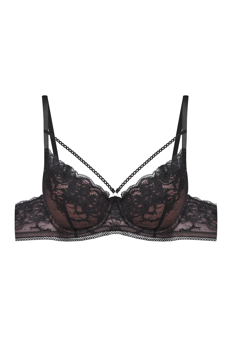 Sutien cu push-up Intonation - Bumbac - negru