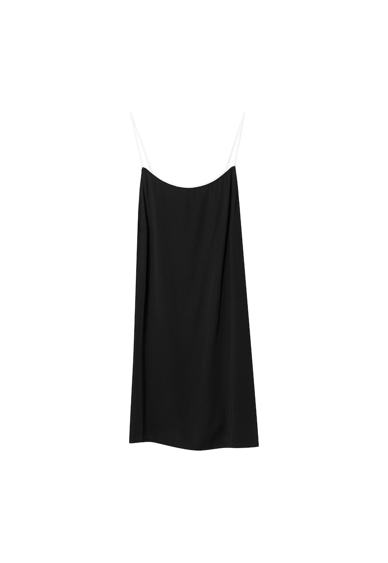 Pijamale dama Jaina - negru - 100% modal - detalii albe