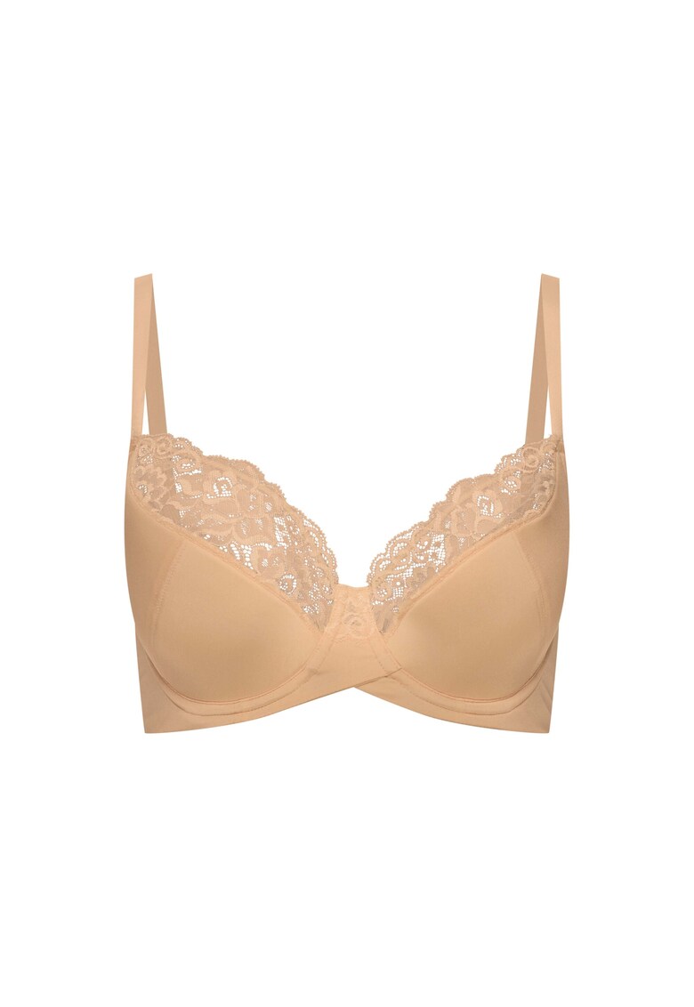 Sutien Allie dama - Bumbac/Dantela - Bej