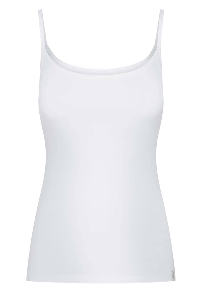 Maiou cu bretele subtiri pentru dama Henderson - Bumbac - Alb