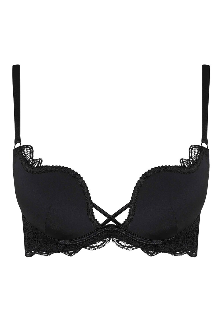 Sutien push-up Claudia Sintetic - Negru