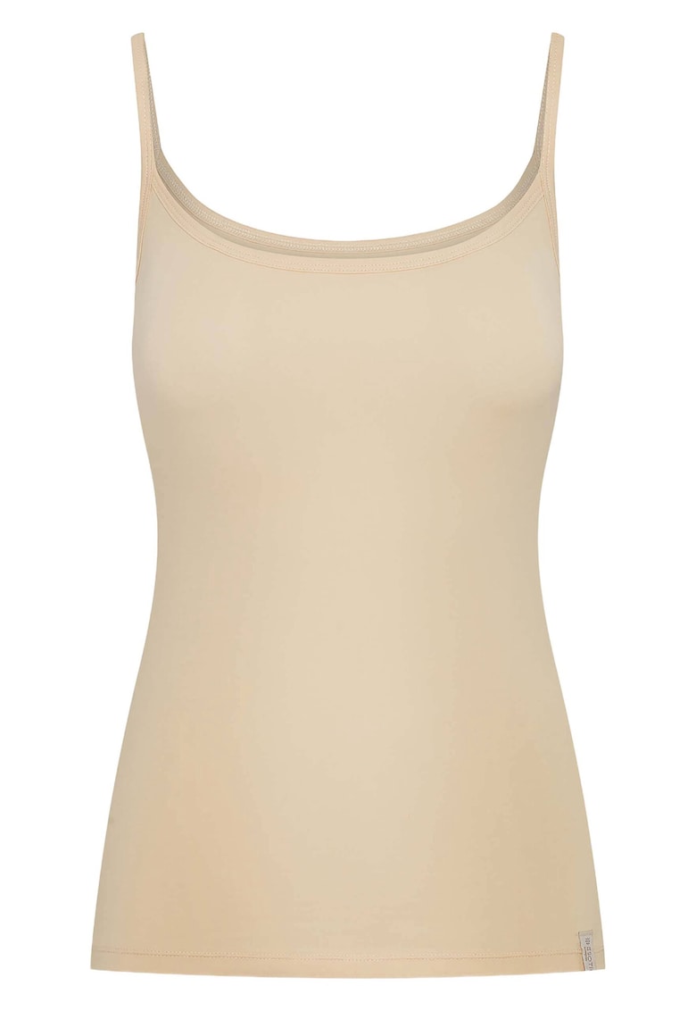 Maiou cu bretele subtiri pentru dama Henderson - Bumbac - Bej