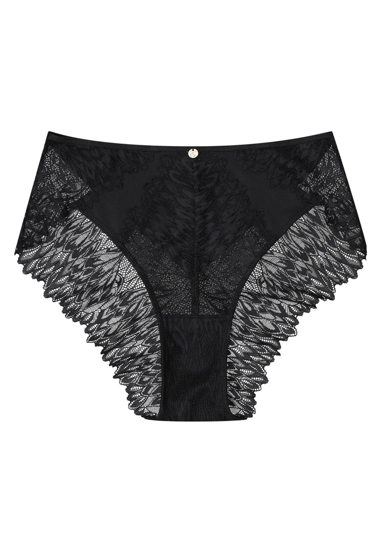 Chiloti dama  Ofiel cu talie inalta - Bumbac - Negru