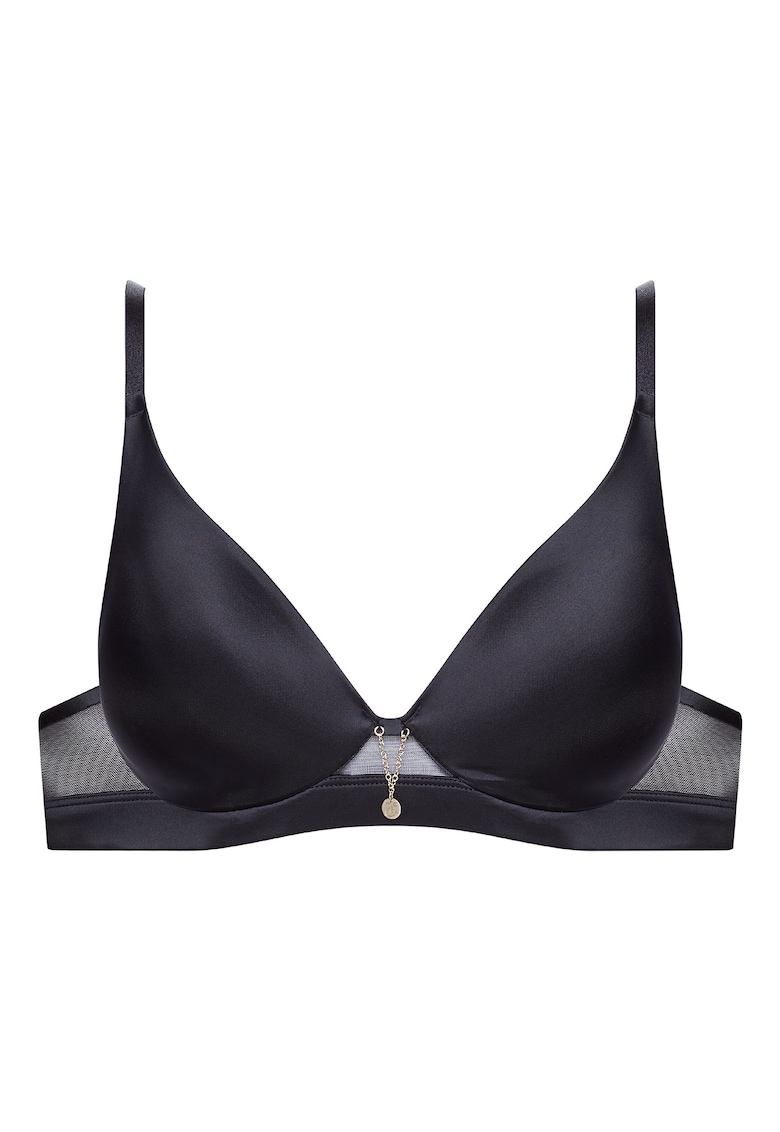 Sutien Nubia - negru - textil - detalii din plasa