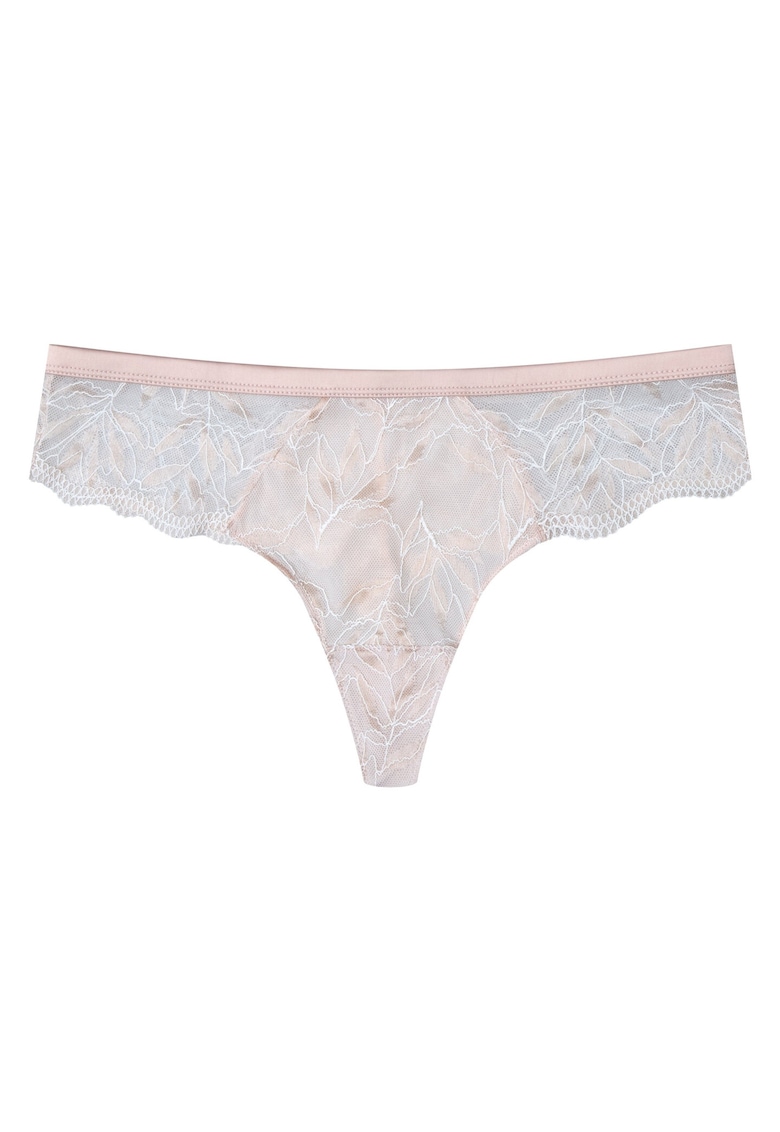 Chiloti tanga dama Odessa -  Dantela - Bej