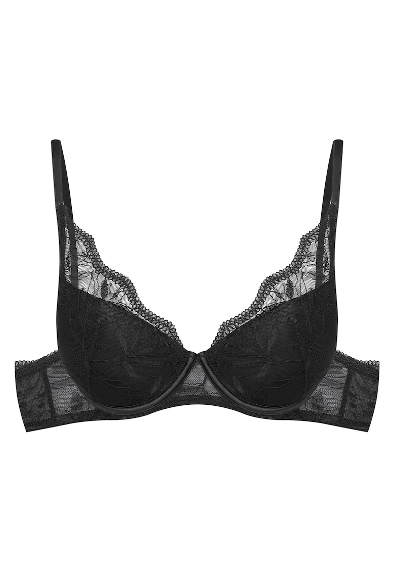 Sutien push-up - Dantela - Model Odessa - Negru
