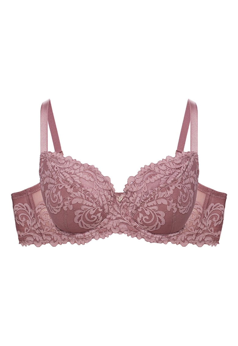 Sutien semi-captusit - Dantela - Model Lynn - Mov deschis Sutien semi-captusit - Dantela - Model Lynn - Mov deschis