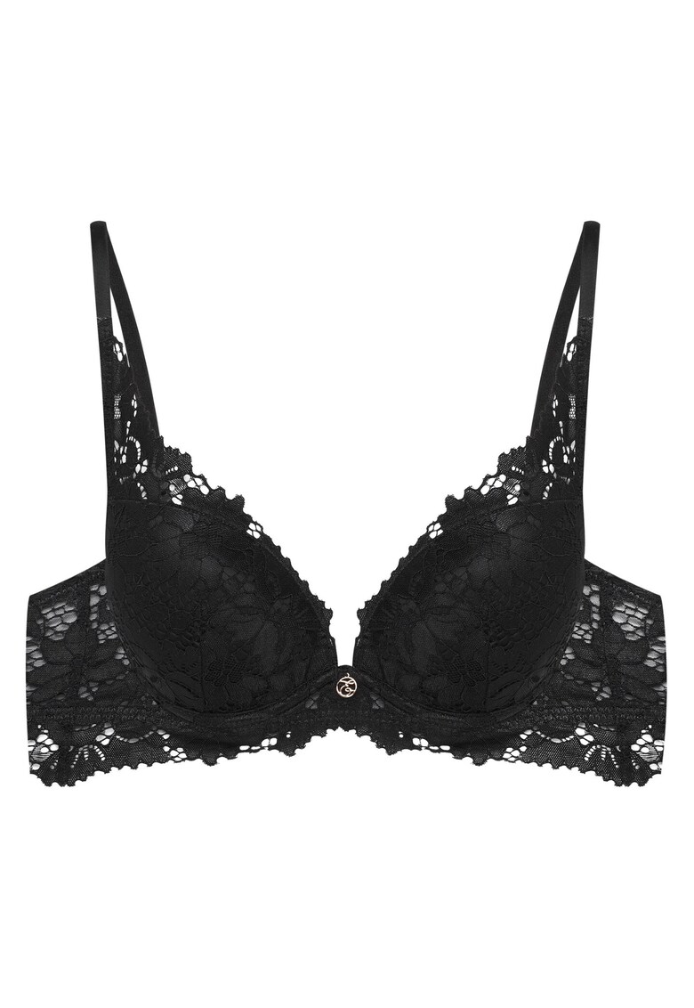 Sutien cu push-up Lollipop -  Textil - Negru