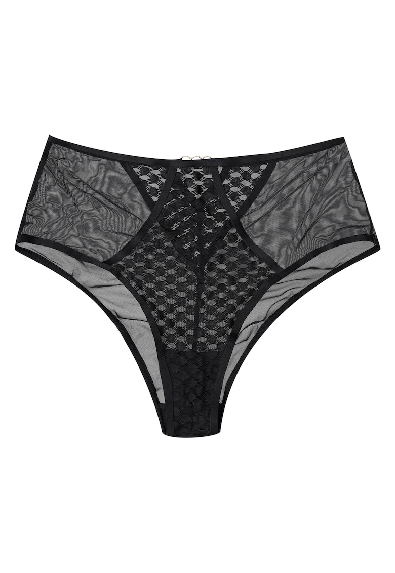 Chiloti dama Ohara -  Dantela - cu talie inalta - Negru Chiloti dama Ohara -  Dantela - cu talie inalta - Negru