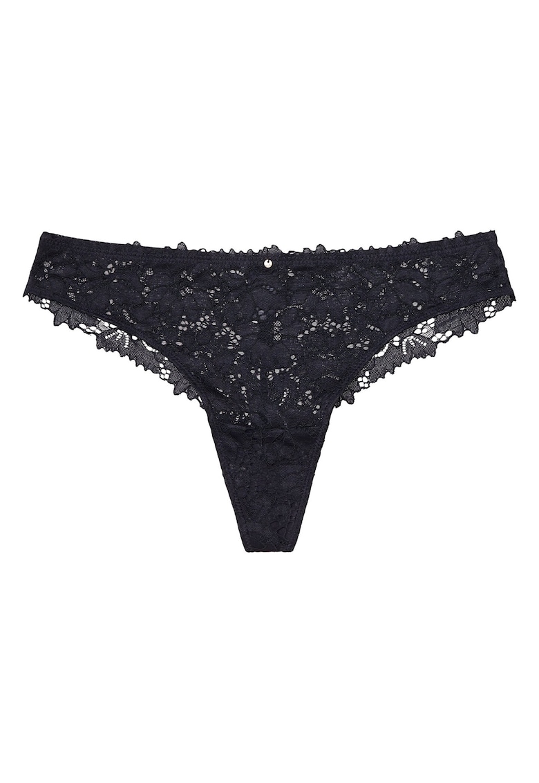 Chiloti tanga Lollipop Bumbac - Negru Chiloti tanga Lollipop Bumbac - Negru