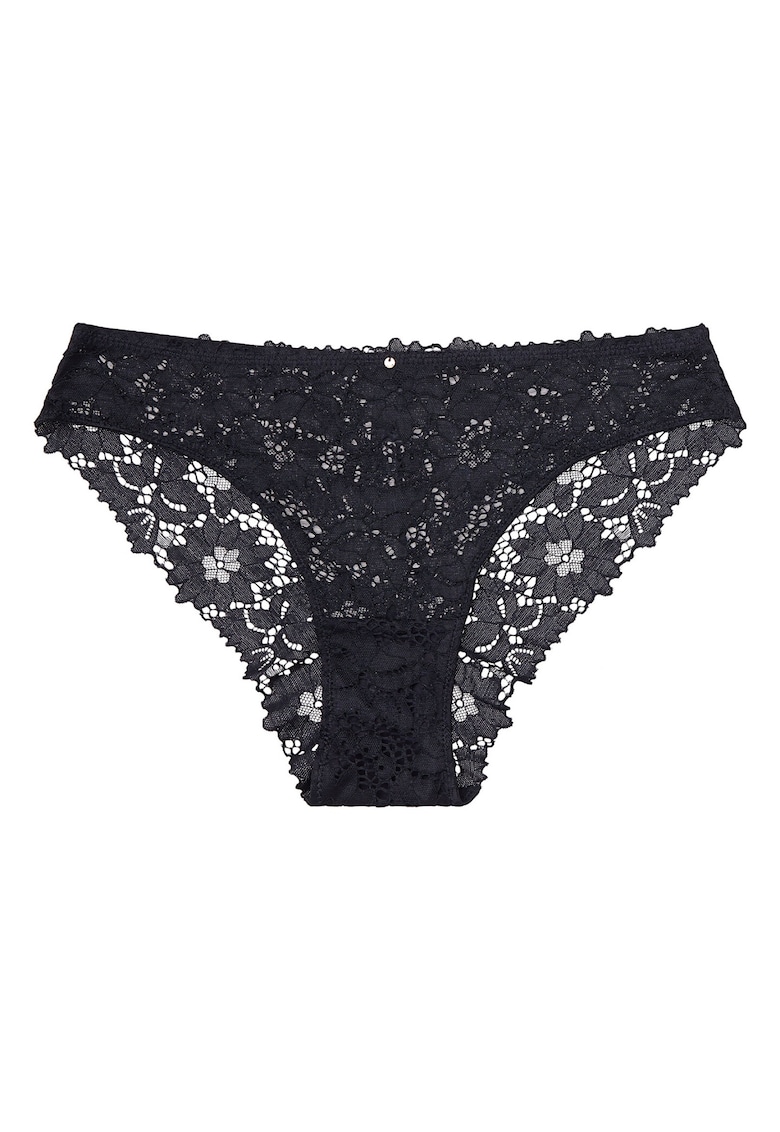 Chiloti dama Lollipop -  Bumbac/Dantela - Negru