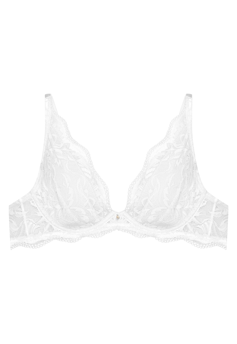 Sutien Kavi - Dantela - Moale - Gri deschis