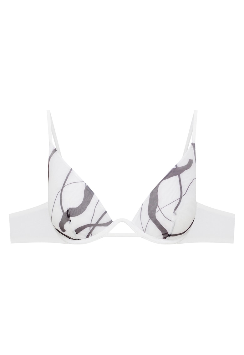 Sutien Mesh - Crem/Gri - Gri/Crem