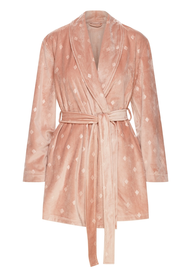 Halat dama Jamala - roz murdar - maneca lunga - poliester - fara buzunare