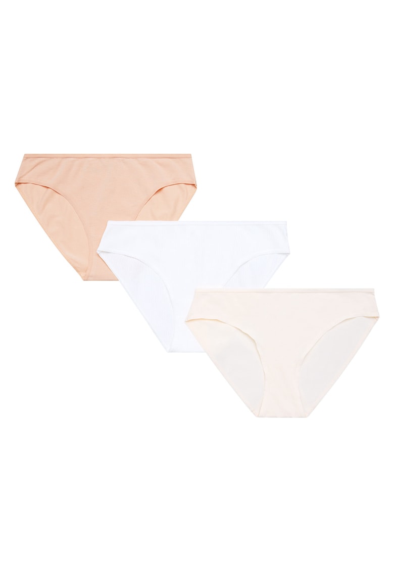 Set 3 perechi de chiloti de dama Bumbac - Multicolor