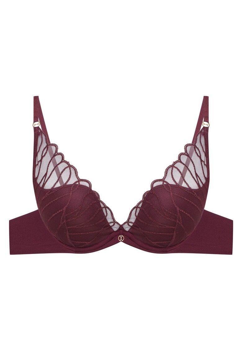 Sutien push-up - Bumbac - Model Olyvia - Mov inchis