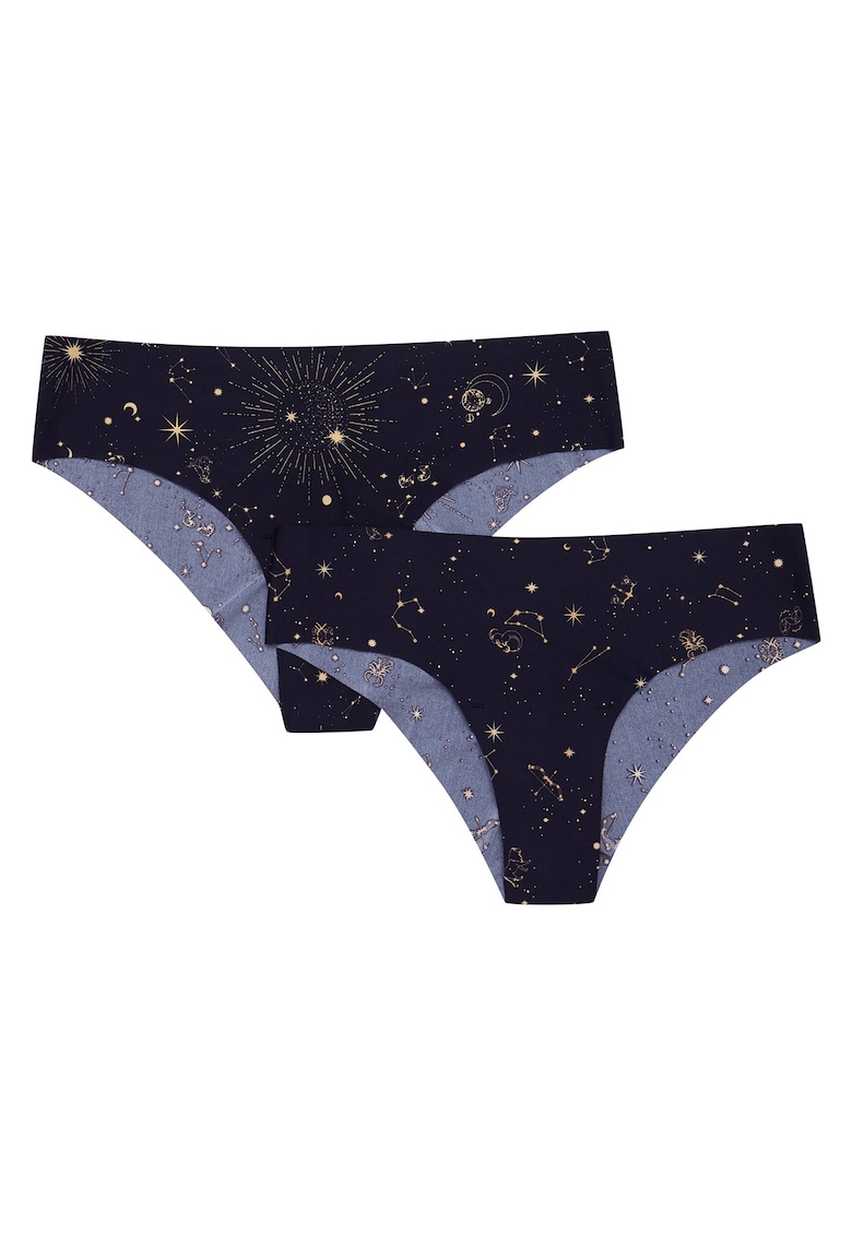 Set chiloti dama 2 perechi - Bleumarin