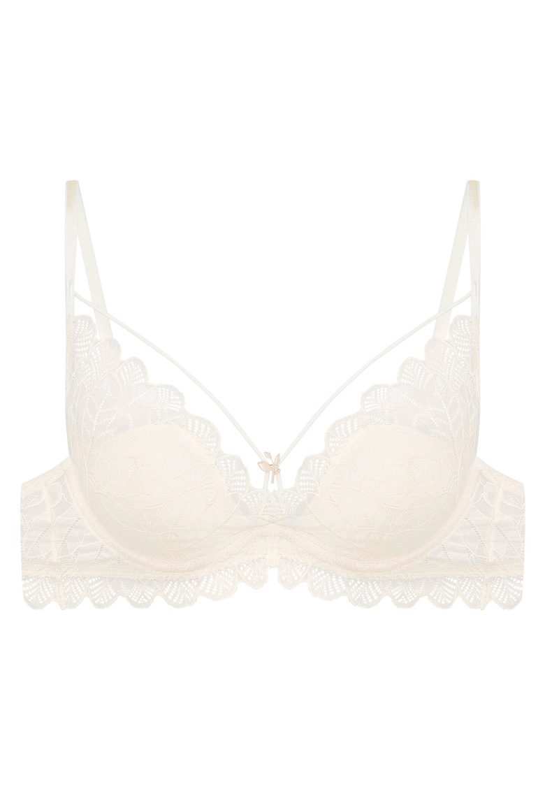 Sutien push-up Oath - dantela - bej - decor auriu