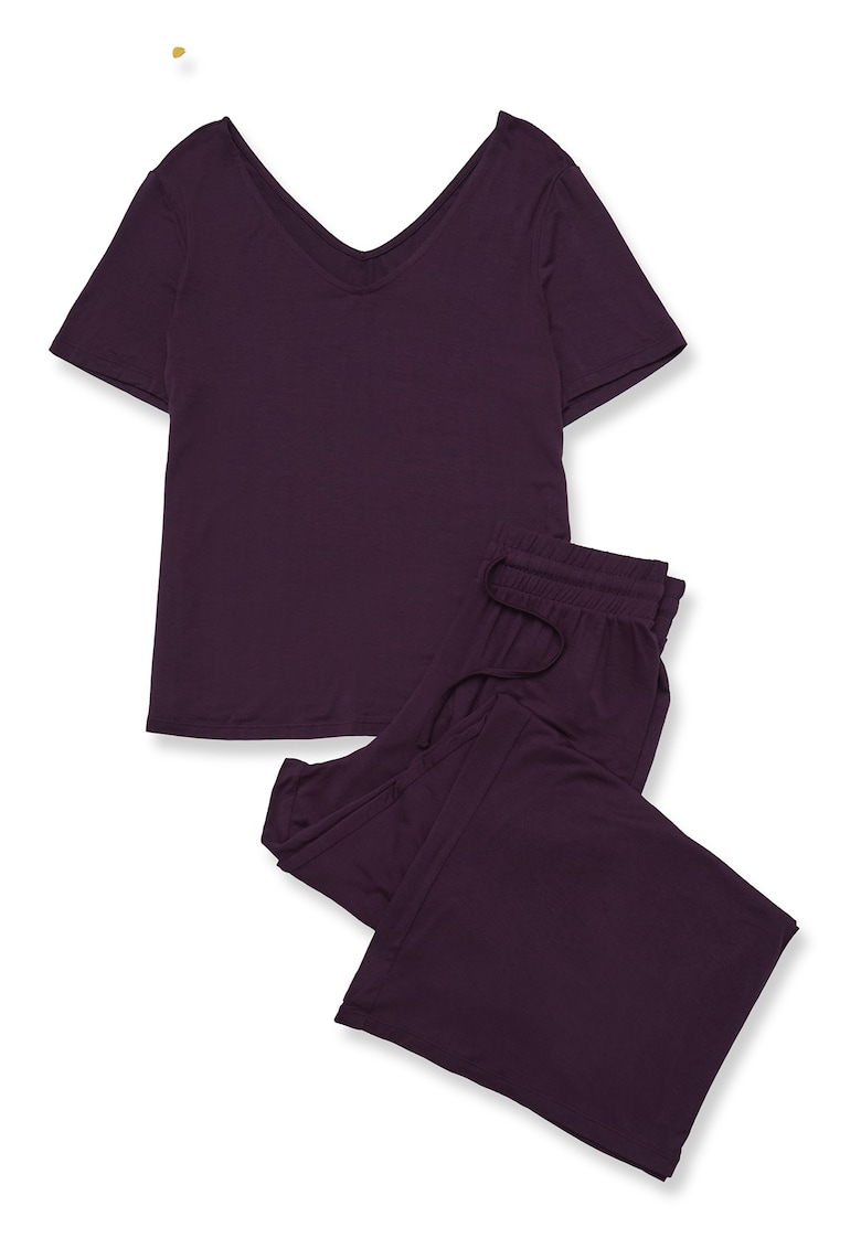 Pijamale de dama viscoza violet inchis