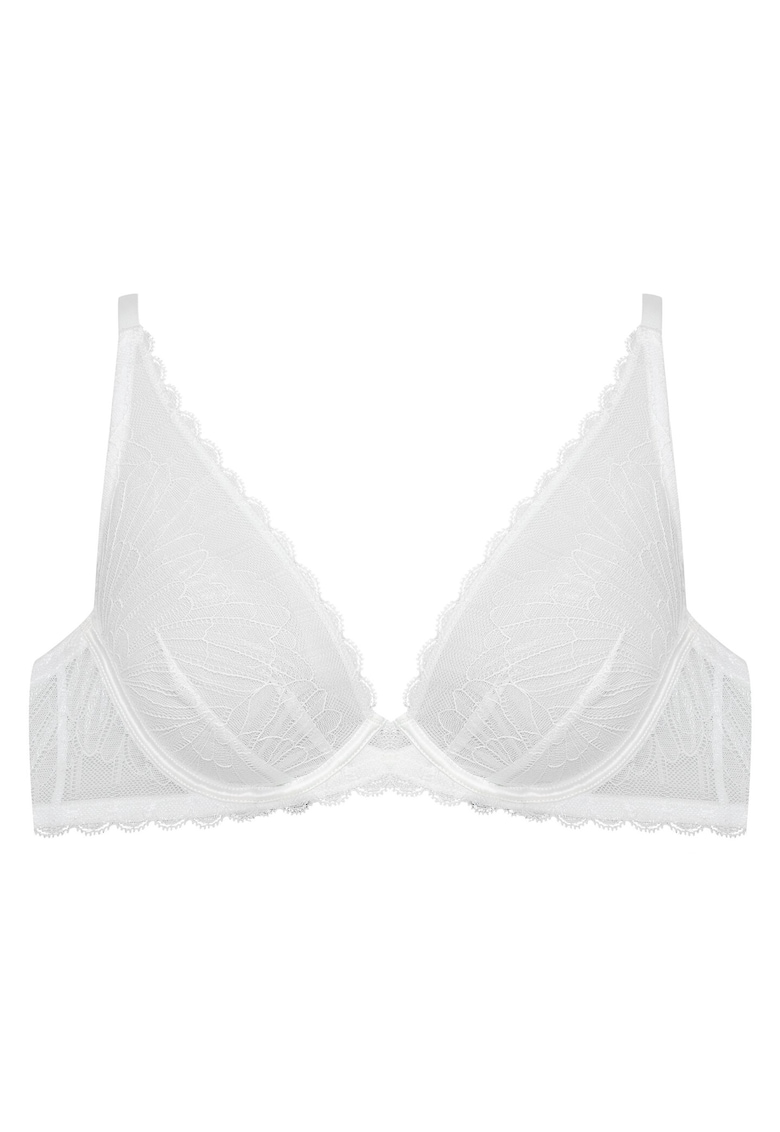 Sutien moale Oprah -  Dantela - Alb