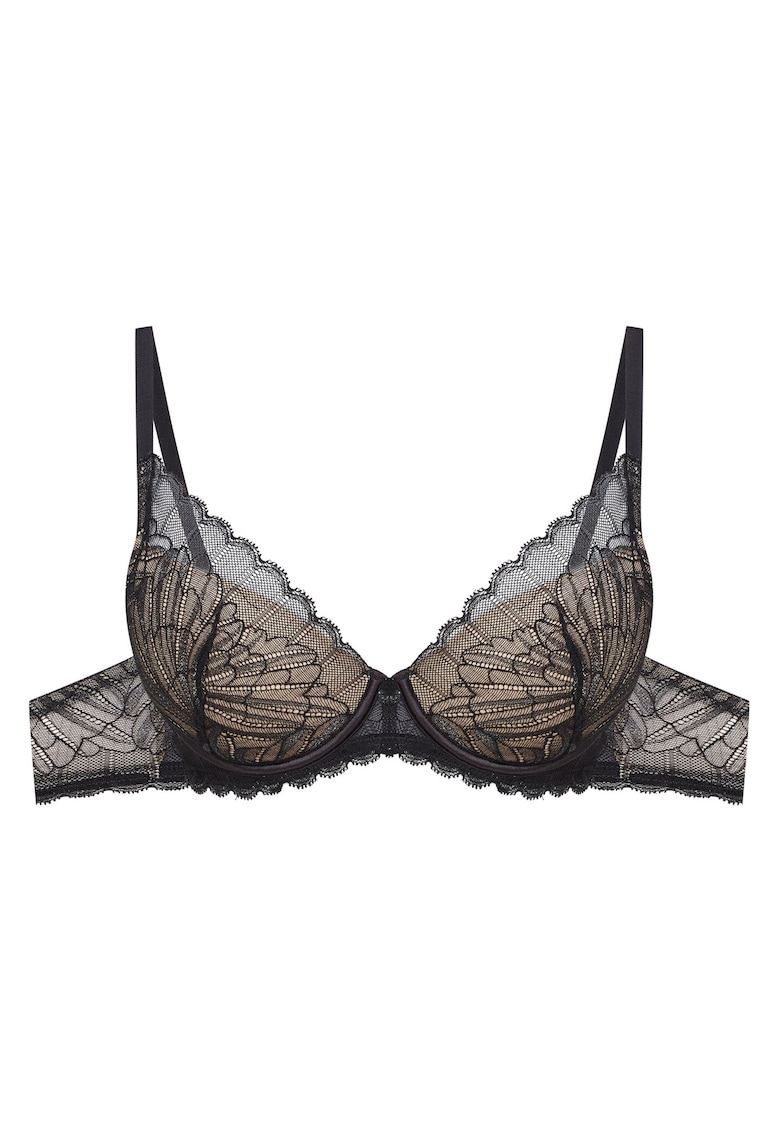 Sutien push-up Oprah - Dantela/Bumbac - Negru Sutien push-up Oprah - Dantela/Bumbac - Negru