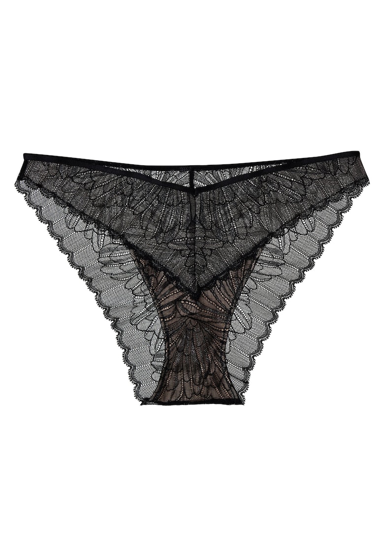 Chiloti dama Oprah -  Dantela - Negru