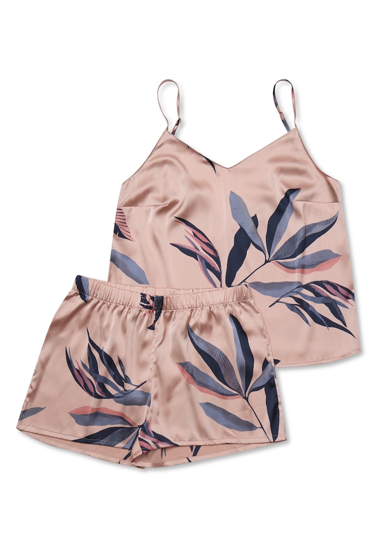 Pijamale de dama satin roz