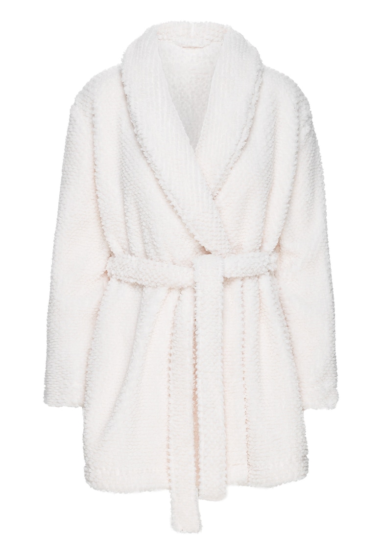 Halat dama Jamie - crem - poliester - maneca lunga - snur