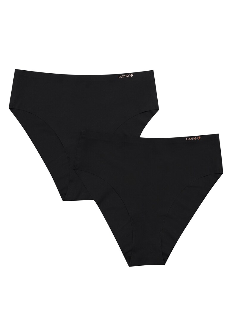 Set 2 perechi chiloti dama - poliamida - negru - Negru