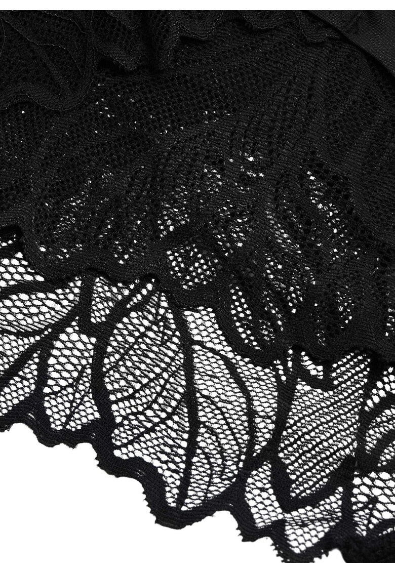 Set 2 Perechi Chiloti Pansy cu talie inalta - Bumbac - Negru