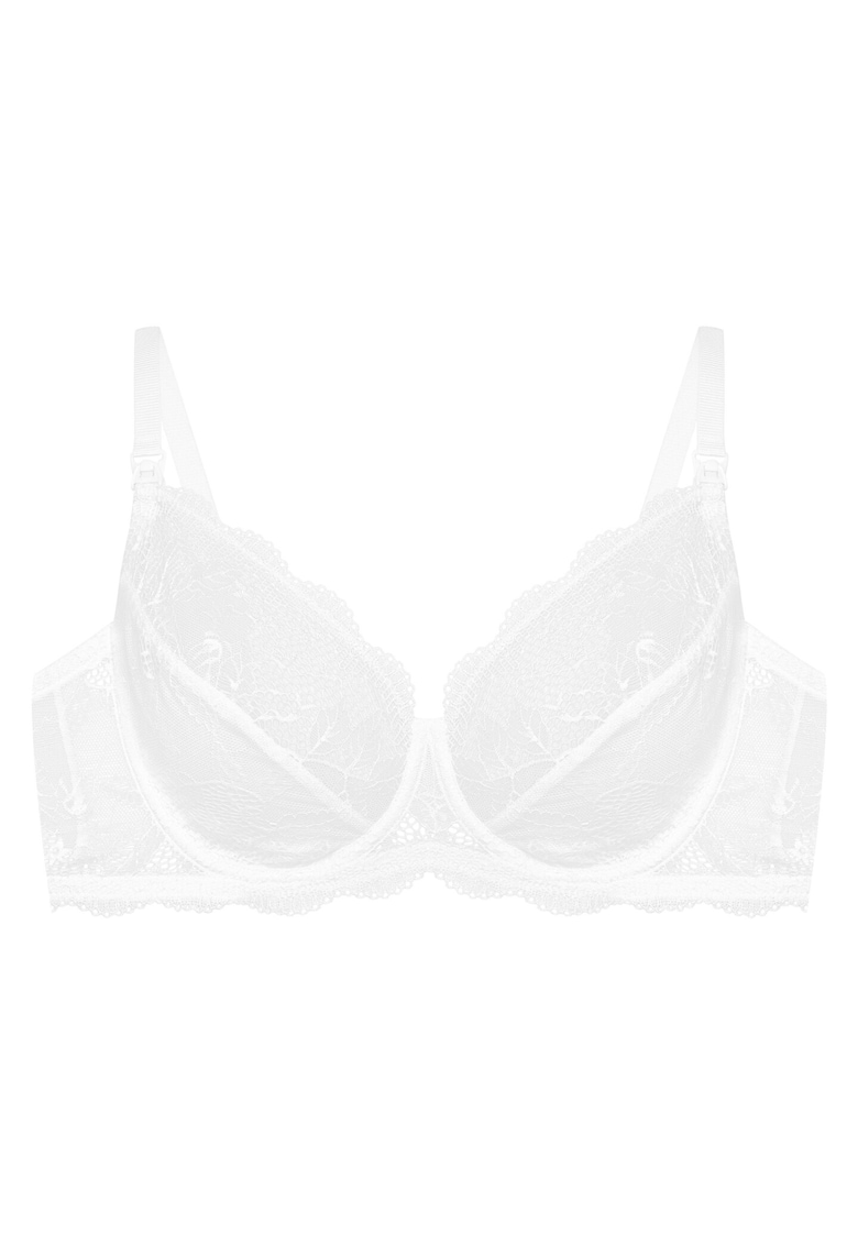 Sutien dama Entri - Textil - Alb