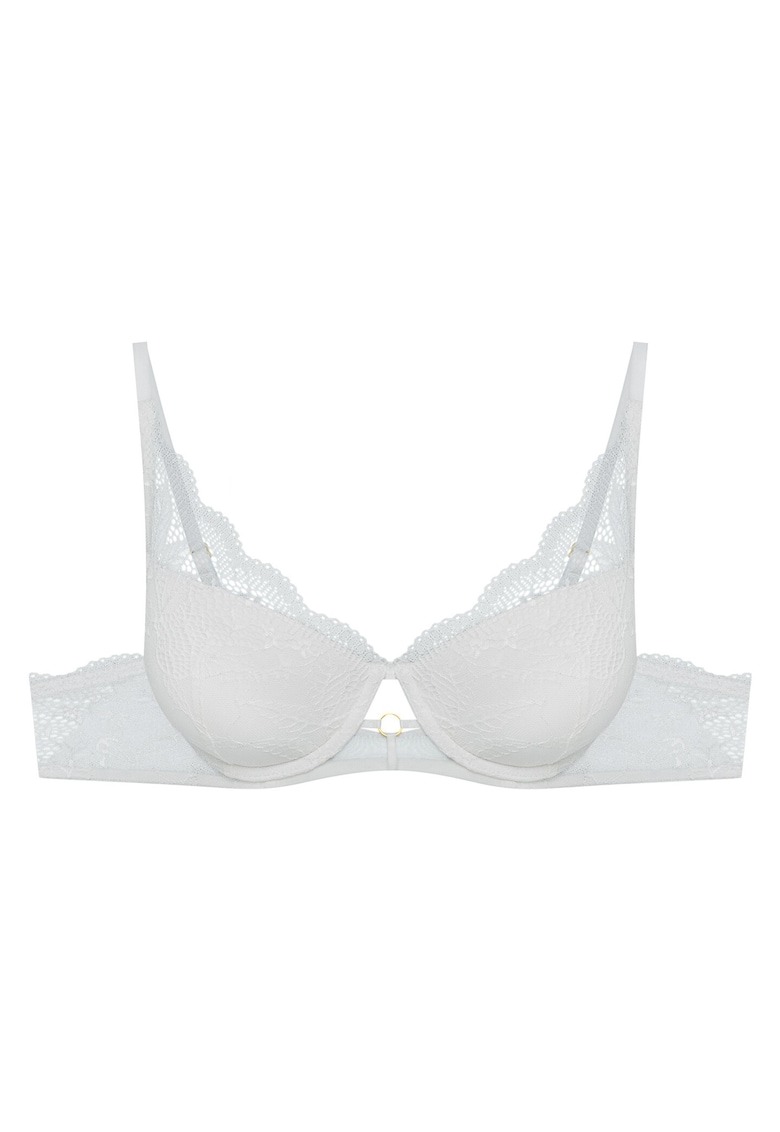 Sutien push-up - Dantela/Bumbac - Model Tarot - Alb Sutien push-up - Dantela/Bumbac - Model Tarot - Alb
