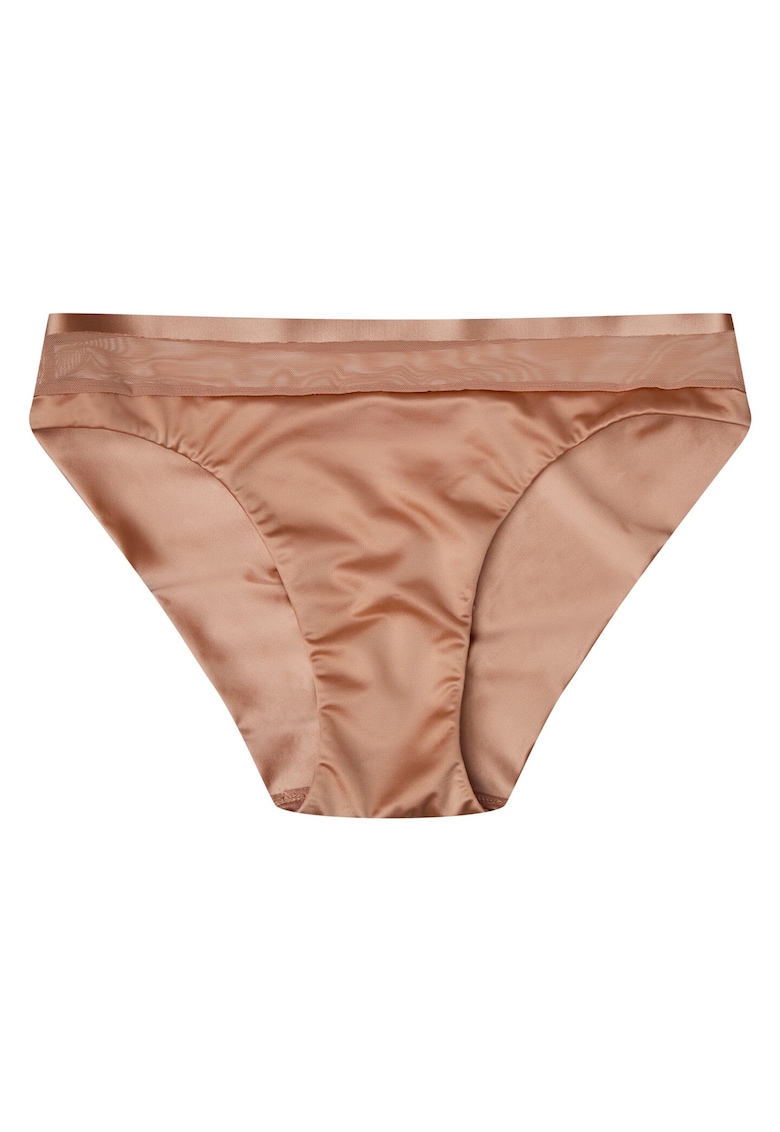 Chiloti cu talie inalta Nubia - bumbac - maro aramiu