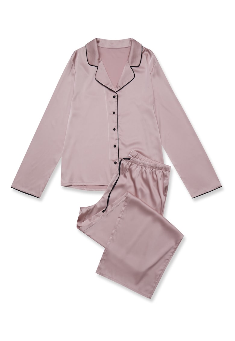 Pijamale de dama  satin roz murdar