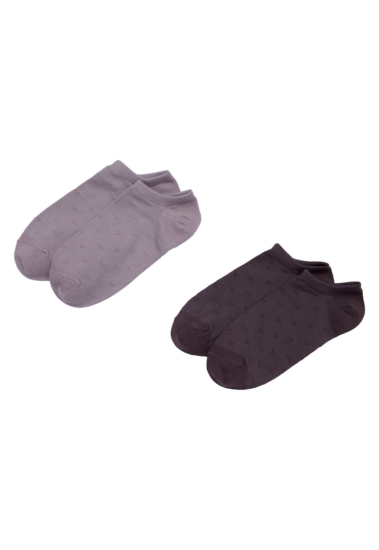 Set 2 perechi de sosete barbati - Bumbac - Gri/Negru