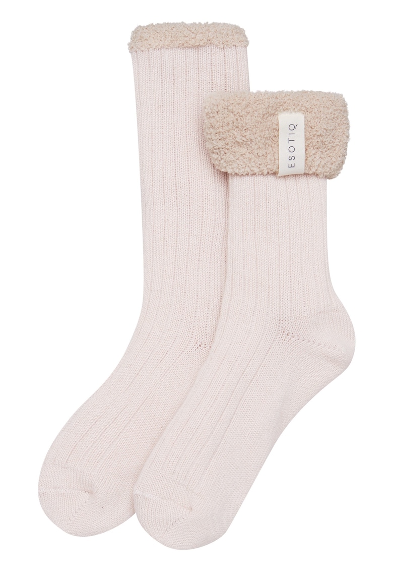 Sosete dama Wowa - bej - confort deosebit - textura in dungi - One-Size