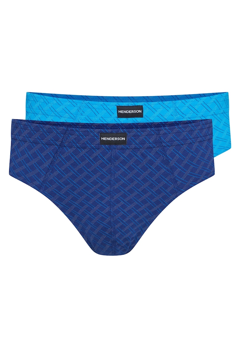 Set 2 perechi chiloti pentru barbati - Bumbac - Albastru