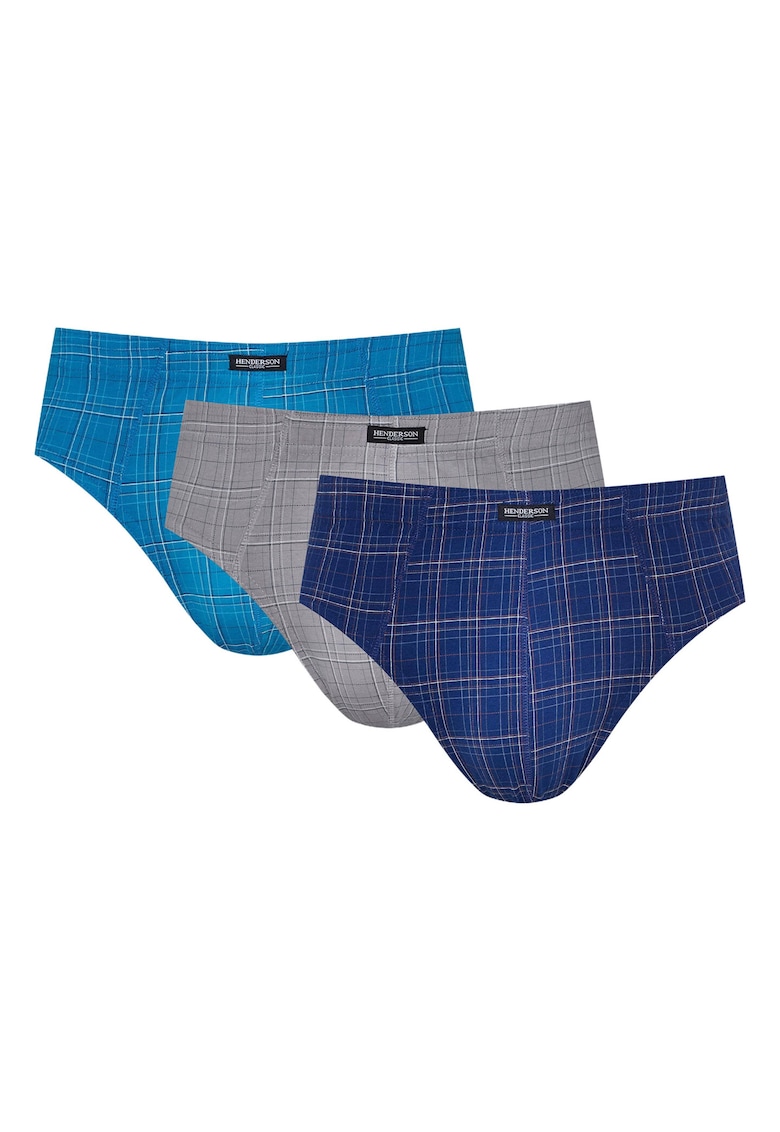 Set de 3 perechi chiloti barbati -  Bumbac - Multicolor