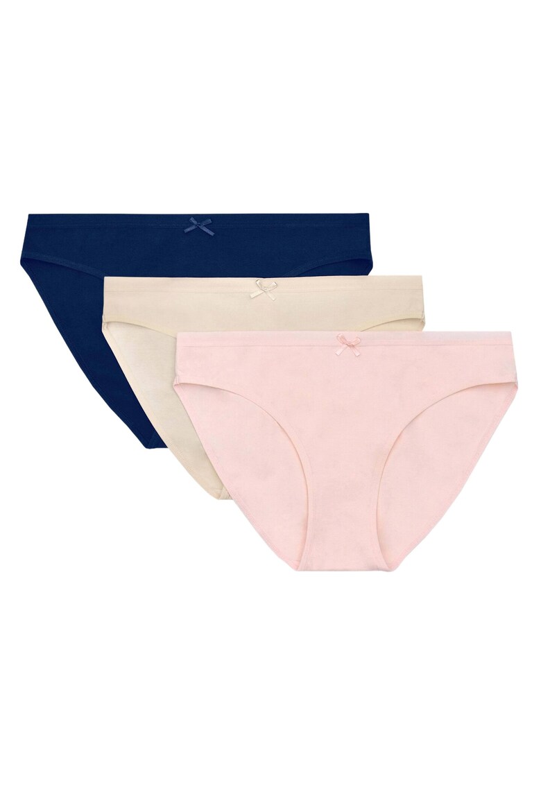 Set 3 perechi de chiloti  Elastan - Multicolor