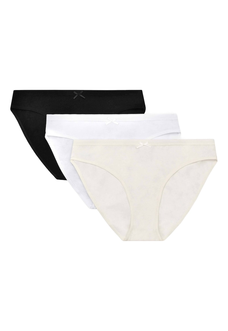 Set 3 perechi chiloti dama - Bumbac/Elastan - Multicolor Set 3 perechi chiloti dama - Bumbac/Elastan - Multicolor